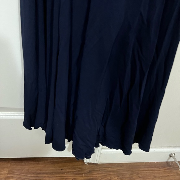 Badgley Mischka Navy Blue Open Back Maxi Dress Size 8 US - Picture 3 of 7